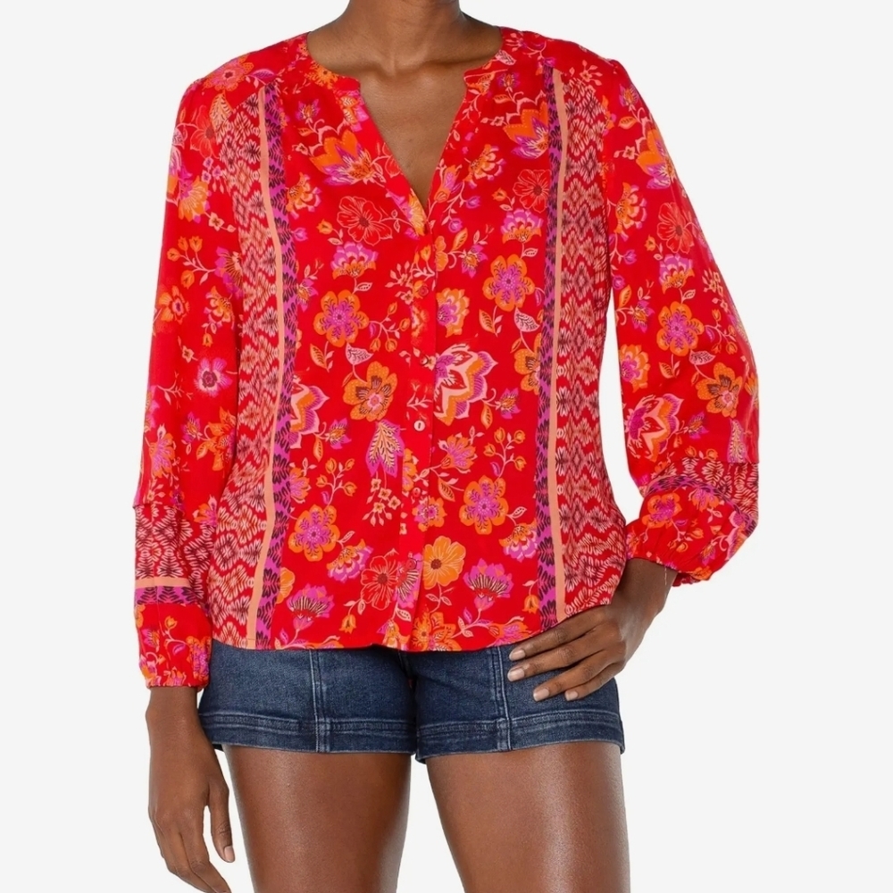NWOT - Liverpool Los Angeles Petite Large Blouse (Never Worn)